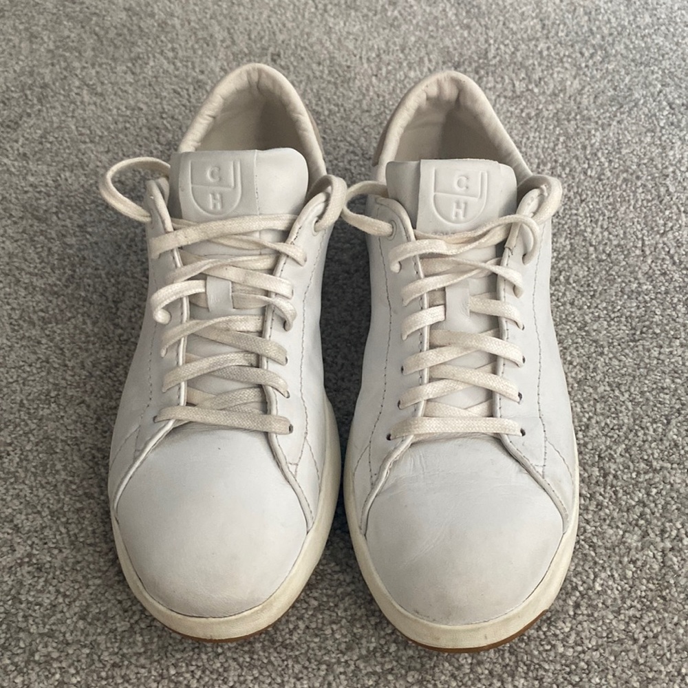 Cole haan grand pro white sneakers sz 8.5